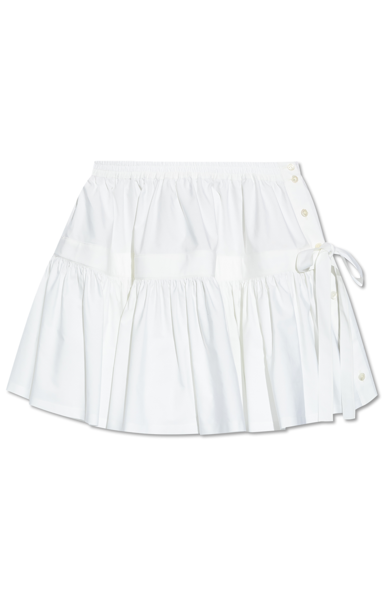 スカート ALAIA 24FW White Logo Terry Towel Skirt AA9J05566T661 000 Alaïa Terry Towel Skirt With Logo in White | Lyst